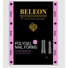 Designer/ Beleon Верхні форми (тіпси) для нарощування, Pipe.120 шт. 9762975 Китай