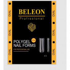 Designer/ Beleon Верхні форми (тіпси) для нарощування, Oval.120 шт. 9762976 Китай
