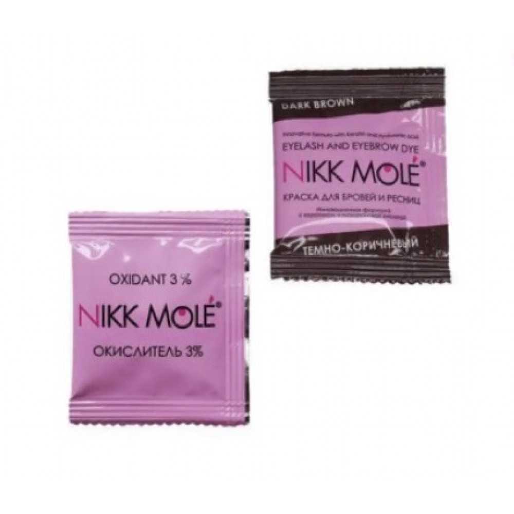 Nikk Mole фарба для брів саше Темно-Коричневий NM14 Україна 5 g
