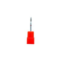 Фреза Diamond Cuticle Bit красная F 2.3 mm пламя 243.023R DST Китай