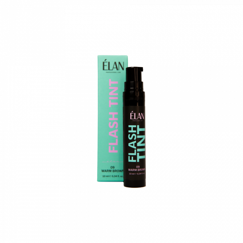 ELAN Оклюзивная система окрашивания бровей и ресниц «FLASH TINT» 09 warm brown 9763044 Чехия