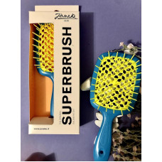 Janeke Superbrush  щітка для волосся  синя з жовтим 86SP226 BLG Італія