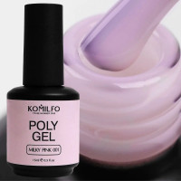 PolyGel 001 Milky Pink 998001 Komilfo Україна 15 ml
