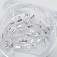 Металлические заклепки прямоугольные серебро 451287 Komilfo Украина 1,5/3 mm