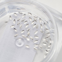 Металлизированные заклепки овал маленький серебро 451293 Komilfo Украина 1/2 mm