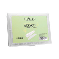 Top Nail Forms,Modern - Верхние формы для наращивания, современный миндаль, 120 шт. 456064 Комилфо Украина