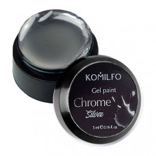 Гель-фарба Chrome Silver 809028 Komilfo Україна 5 ml