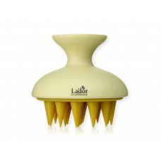 Lador Масажна щітка для шкіри голови SCALP MASSAGER SHAMPOO BRUSH (BROWN) 70X70X70MM (NEW) 980087 Корея