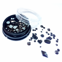 Камні Діамант 3D (чорні) ML1174 Nails Molekula США