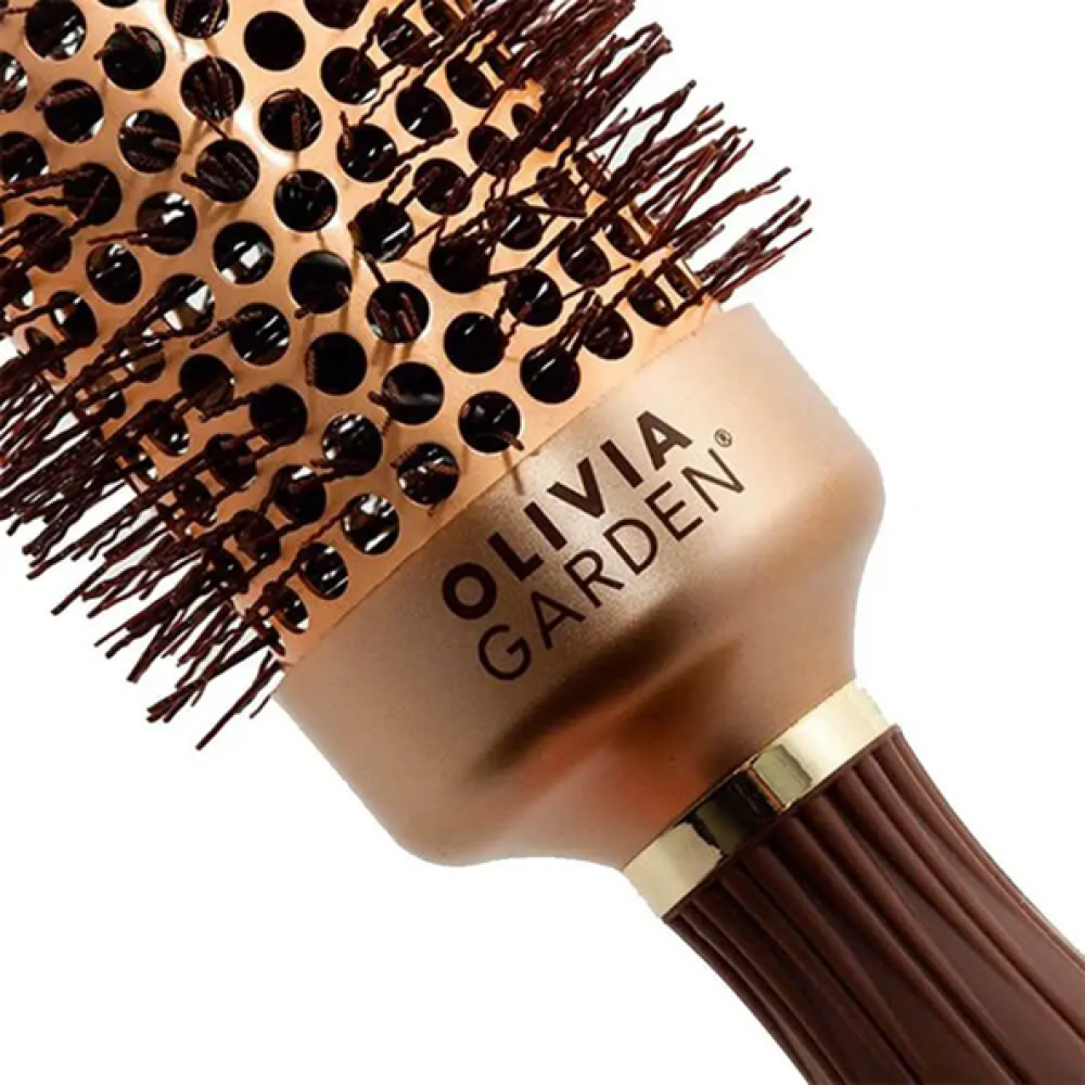Olivia Garden Термобрашинг Expert Blowout Shine Wavy Bristles GOLD&BROWN OGID2050 Бельгія d.45