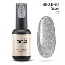 PNB Gel Polish SHOCK EFFECT 01 Silver 2009 США 8 ml