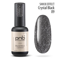 PNB Gel Polish SHOCK EFFECT 09 Crystal Black 2017 США 8 ml