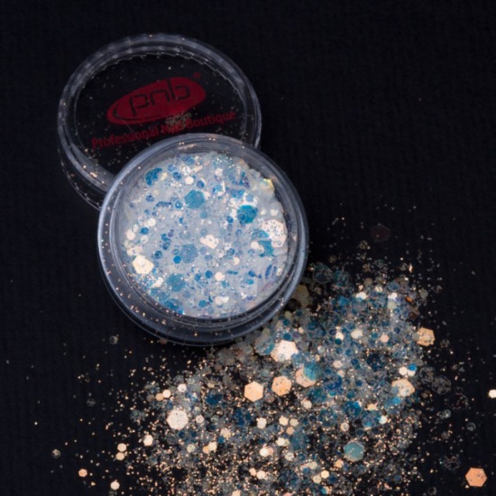 Глітер для дизайна Гелексі PNB 05/ Galaxy Glitter, 05 (6 шт/упак) 8205 США