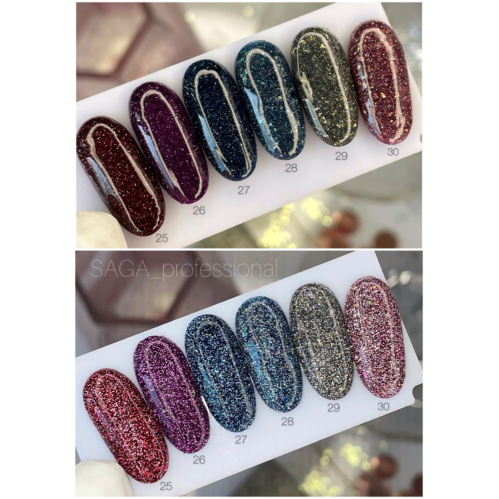 Saga Profesional Гель-лак Светоотражающий Fiery gel №26 9762839 Украина