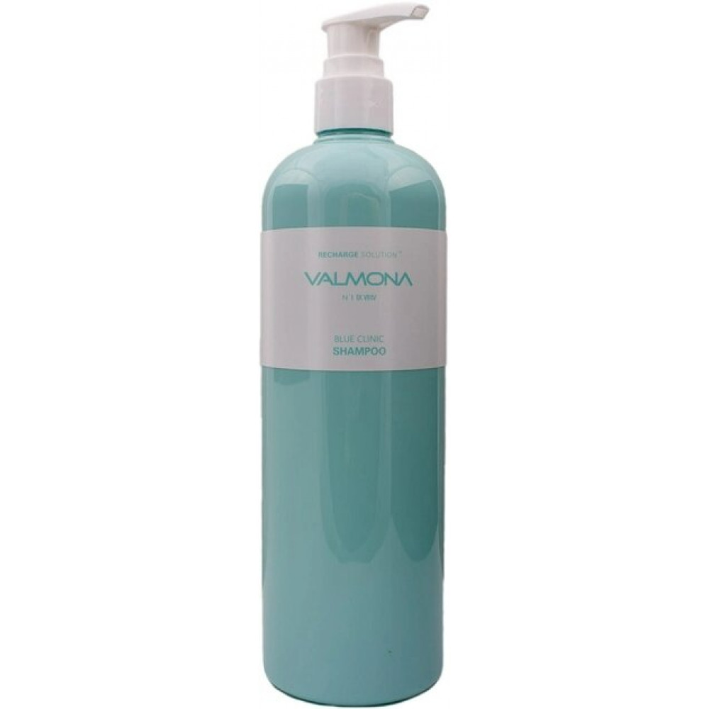 Шампунь VALMONA для волосся ЗВОЛОЖЕННЯ Recharge Solution Blue Clinic Shampoo 004457 I.C.O.N Корея 480 ml