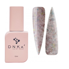 Камуфлирующая база DNKa Cover Base №0011B' Beautiful / Нежно-розовый с кусочками нежно-розовой, голубой и желтой потали 12 мл