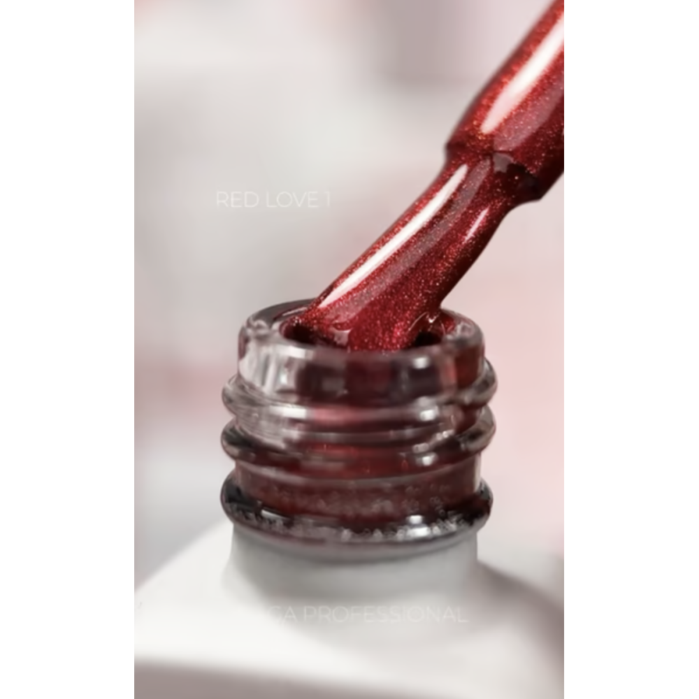 Saga Profesional Гель-лак Love Red №01 LR-01 Украина 10ml