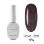 Saga Professional Гель-лак Love Red №04 LR-04 Украина 10 ml