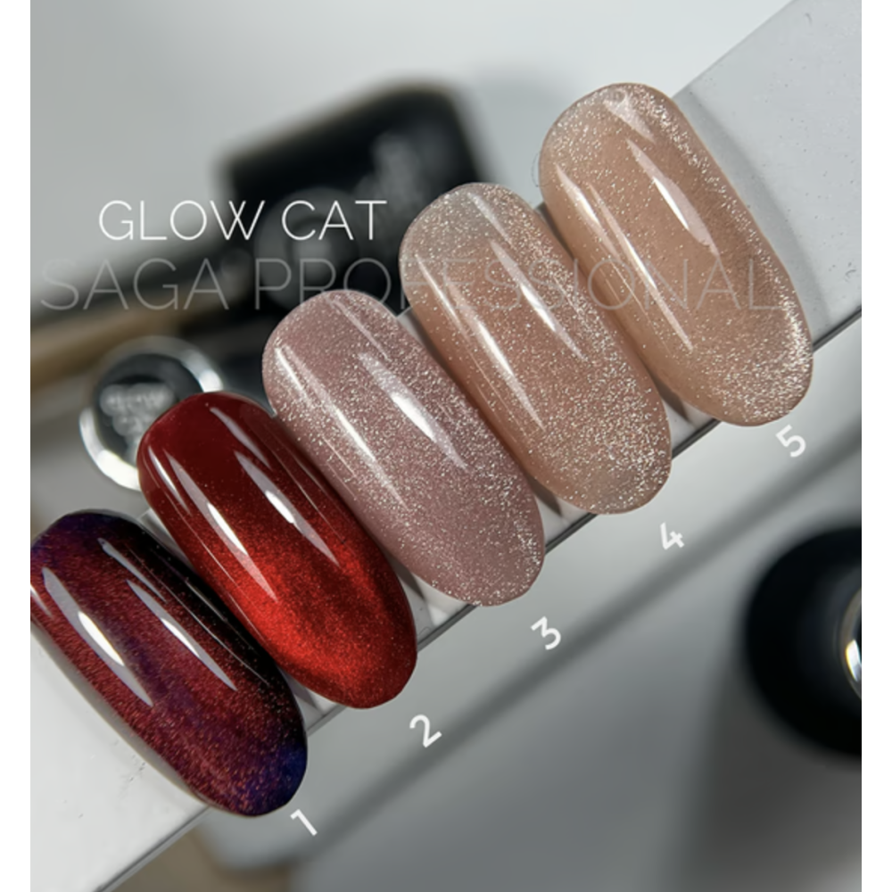 Saga Profesional Гель-лак Кошачий глаз GLOW CAT №04 GLC-04 Украина 10 ml