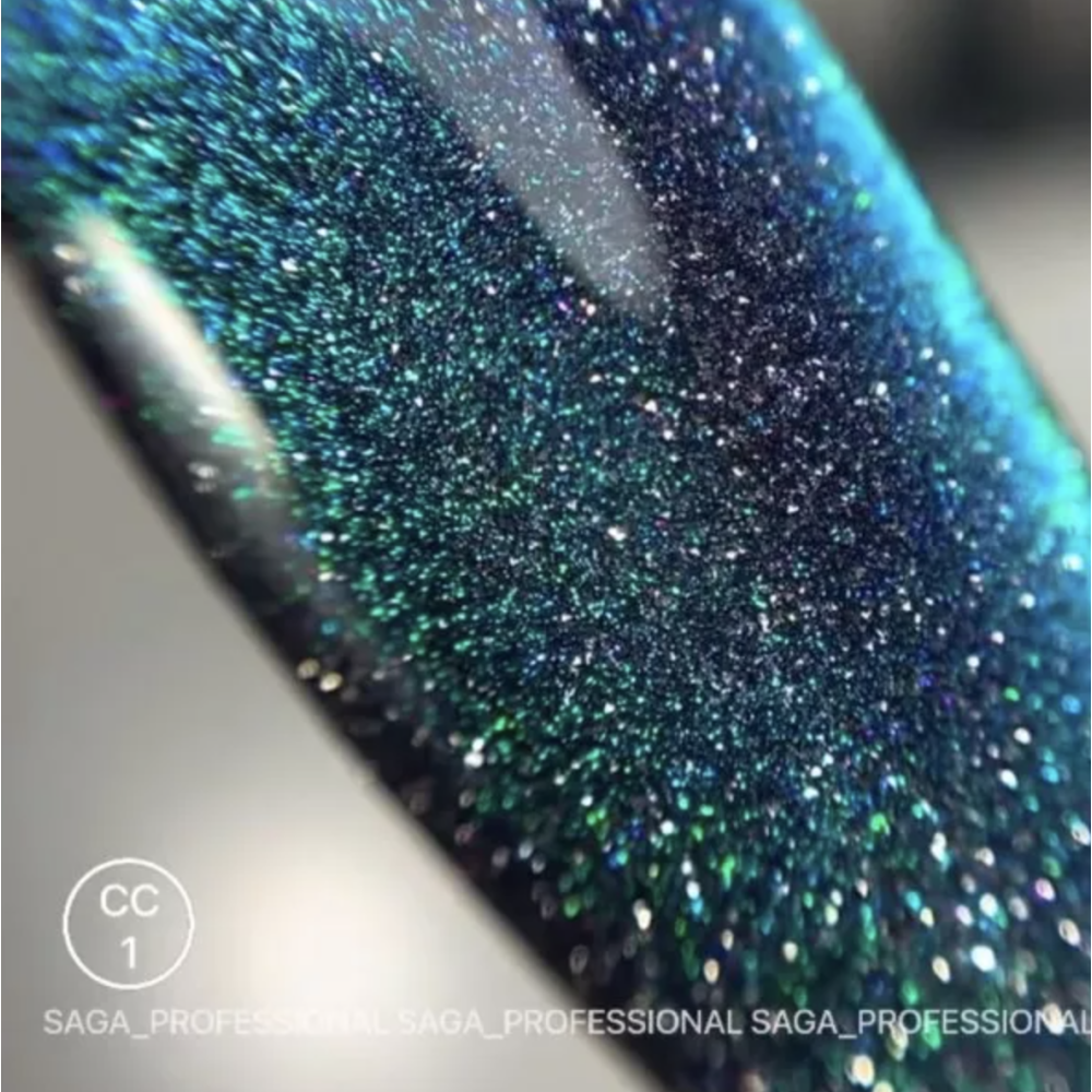 Saga Profesional Гель-лак Светоотражающий CAT CHAMELEON СС01 CC01 Украина 9 ml