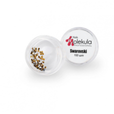Камни SWAROVSKI №4 золото (100шт) SW11 Nails Molekula США