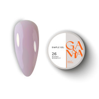 GA&MA Simple gel 026 Nizhno rozhevyy / Симпл гель 026 Нежно розовый. 15 мл 7701485 GEMELY Украина