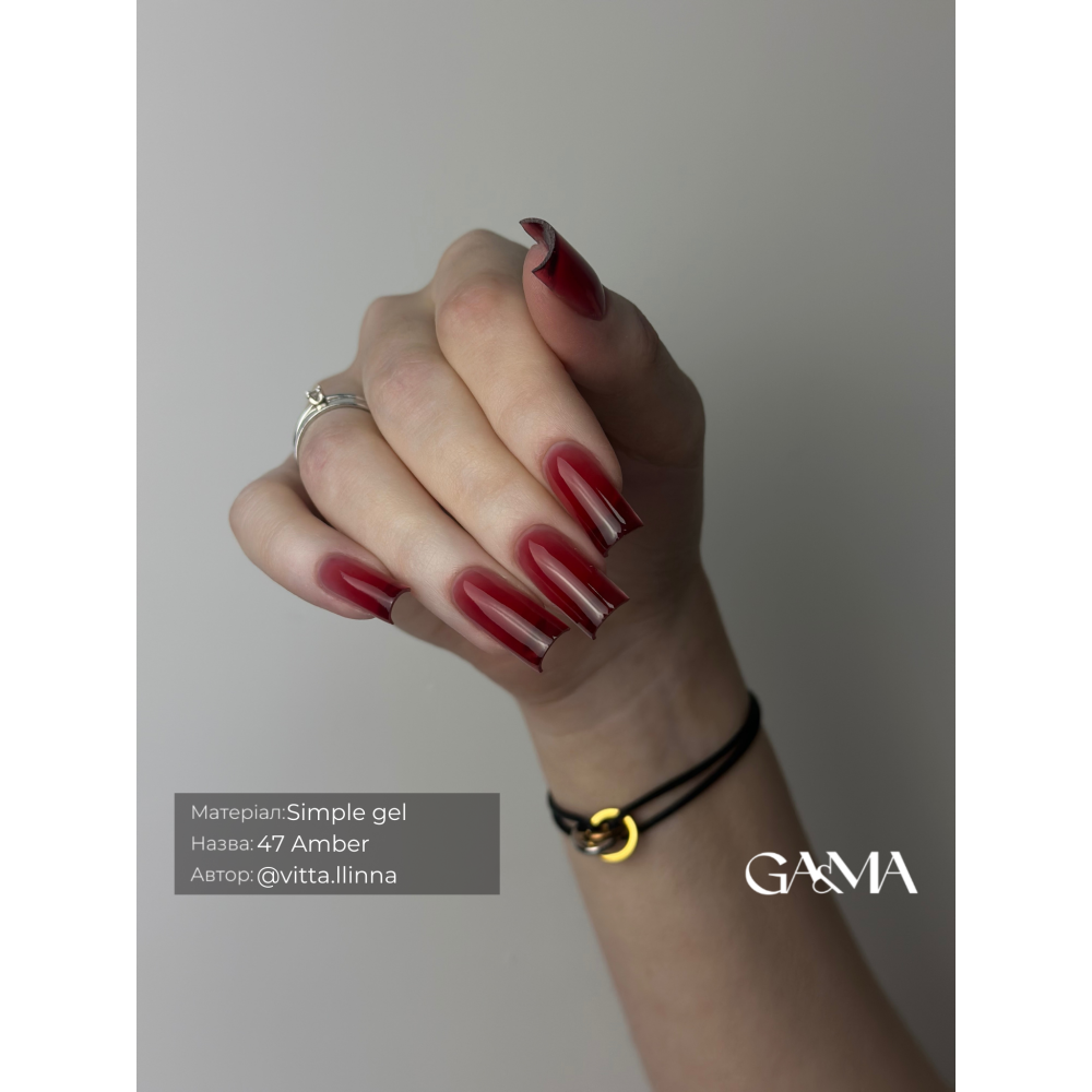 GA&MA Simple gel 047 Amber / Симпл гель 047 Амбер. 30 мл 7702633 GEMELY Украина
