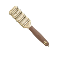 Olivia Garden Массажная щетка EXPERT STYLE VENT Nylon Bristles Gold&Brown ID2075 Бельгия